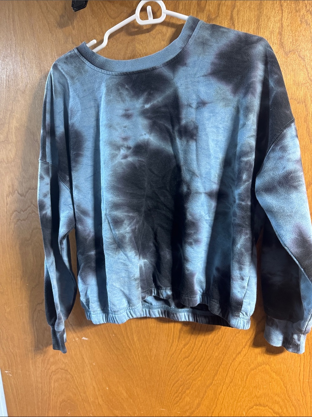 Tie-Dye Crewneck Sweater - Blue/Black